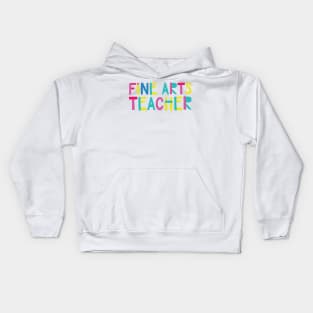 Fine Arts Teacher Gift Idea Cute Back to School Kids Hoodie